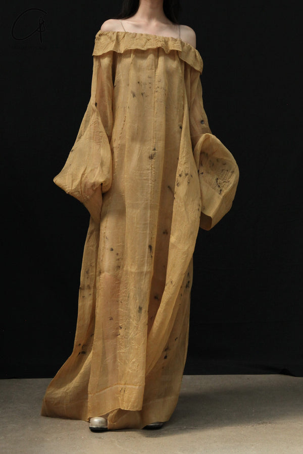 Mutedance 24 Spring/Summer Lotus Collar Dress MD-MD24SS186 PM153